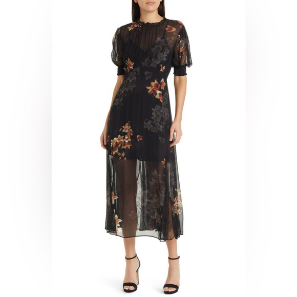 All Saints Dresses & Skirts - NWT AllSaints Laverna Stargazer Floral Print Dress